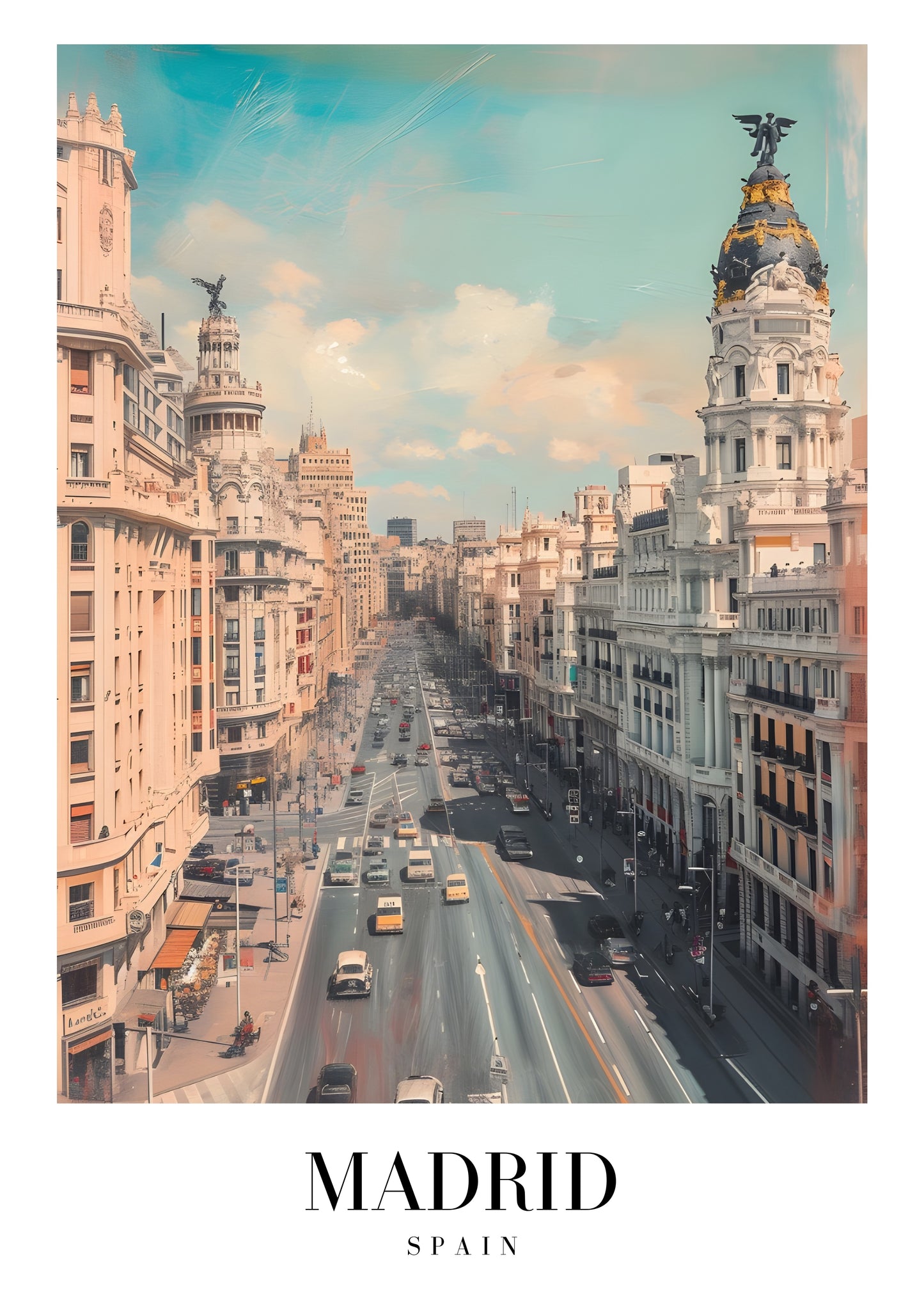 Madrid Morning Canvas Painting