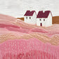 Pink Fields Canvas Painting