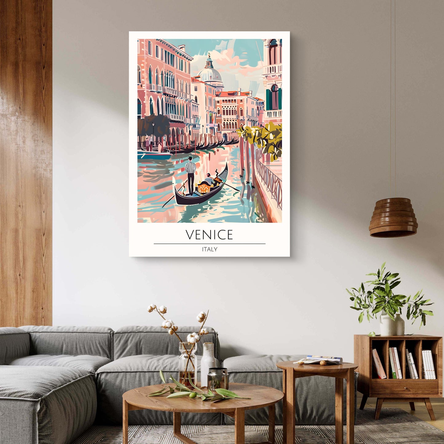 Venice Blush Canvas Painting