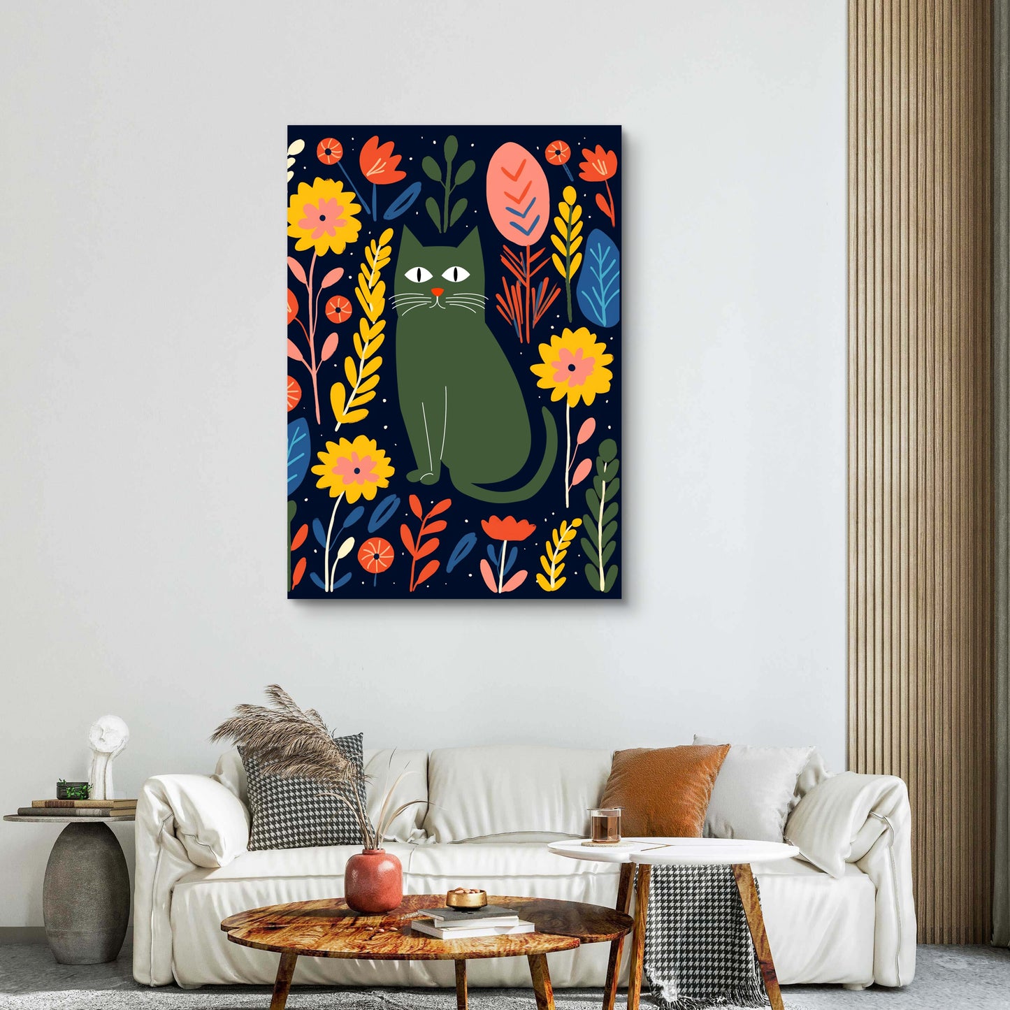 Midnight Jungle Canvas Painting
