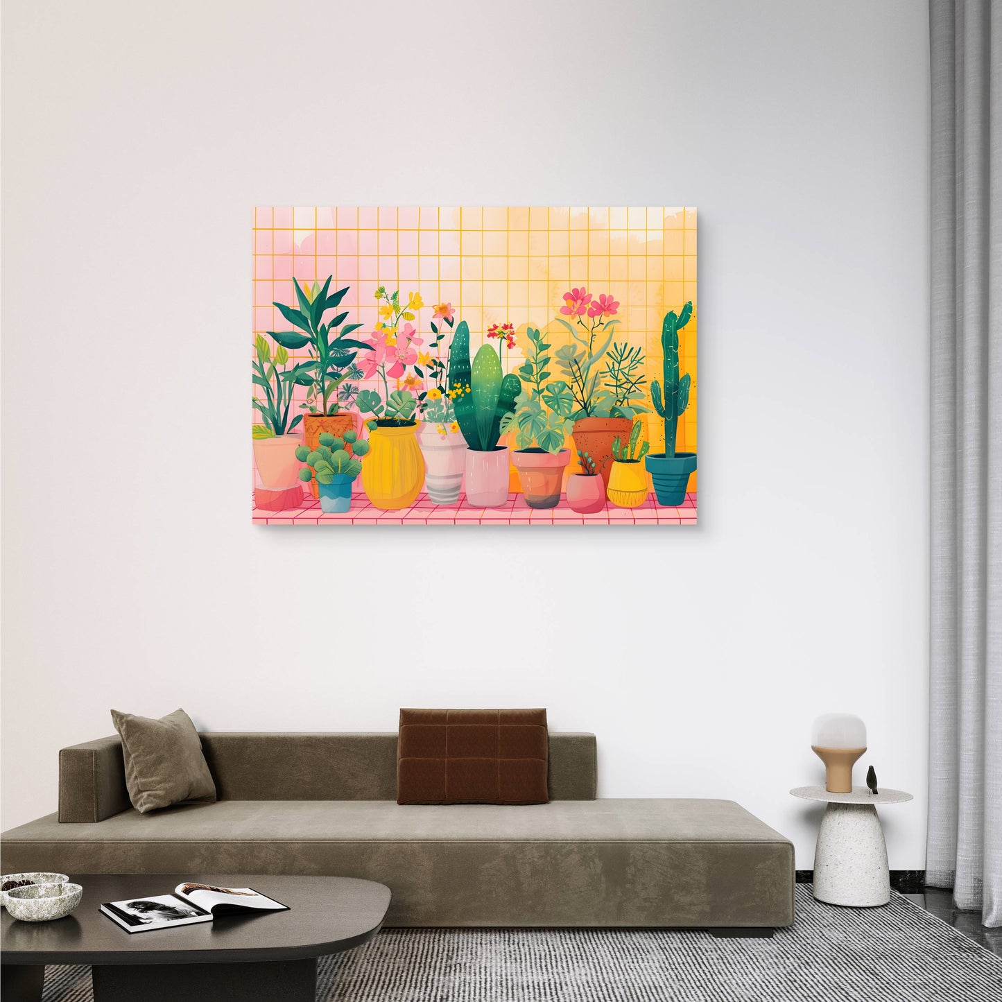 Plant Shelf Canvas Painting