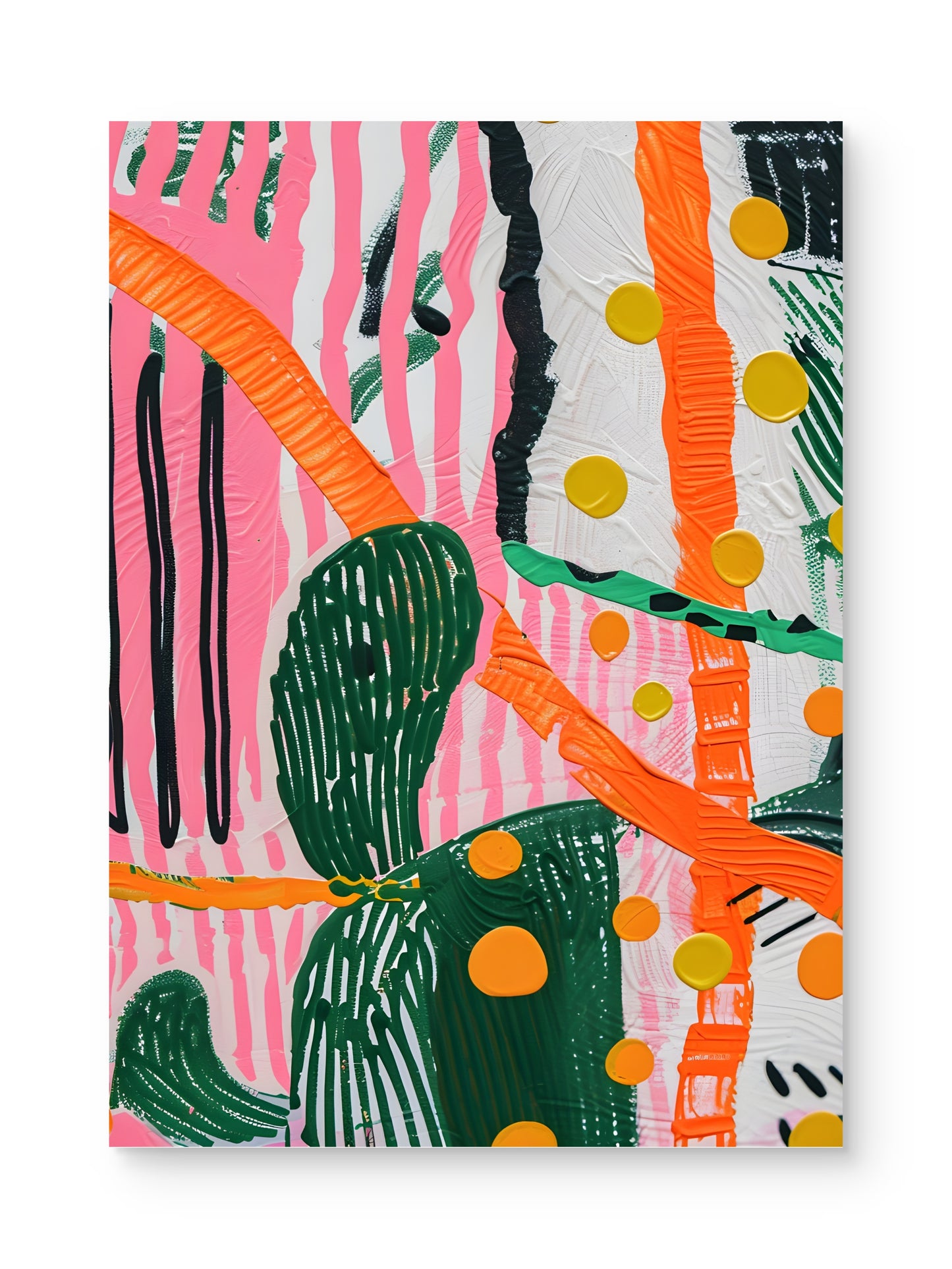 Wild Cactus Canvas Painting