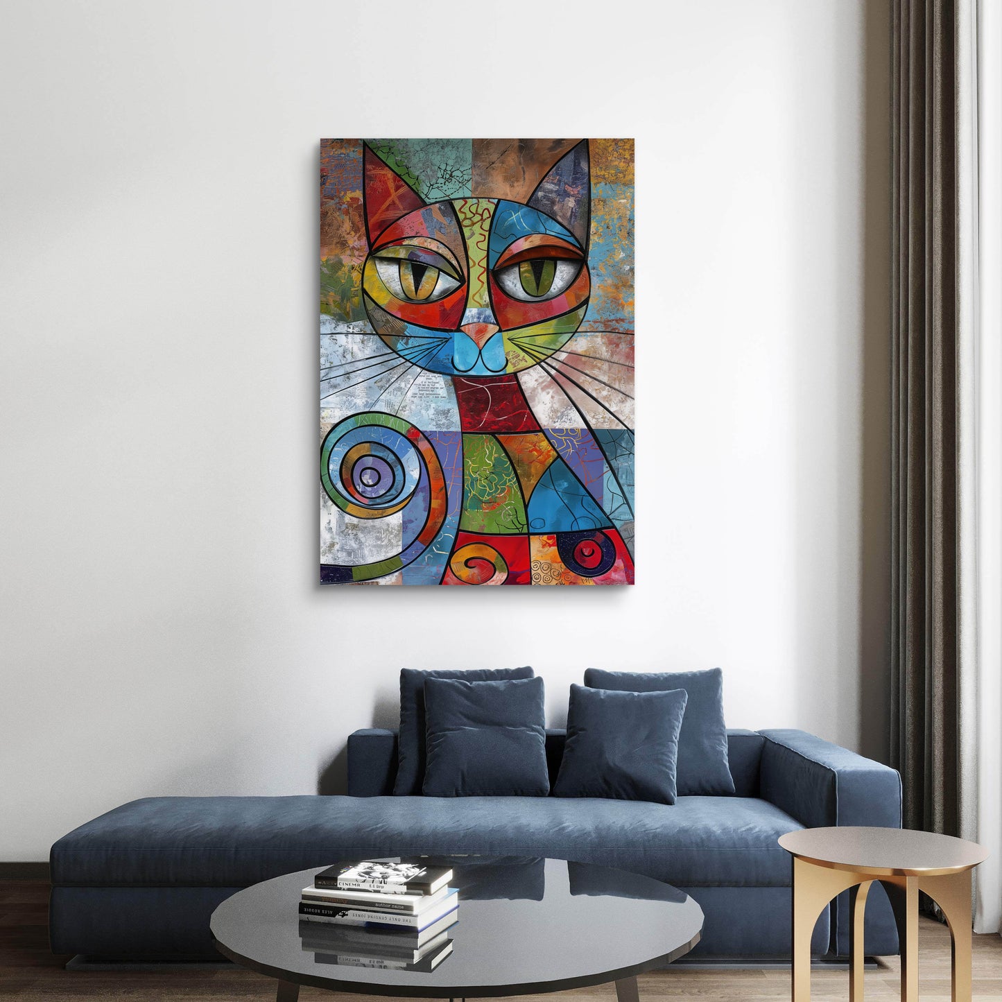 Cat Eyes Canvas Painting