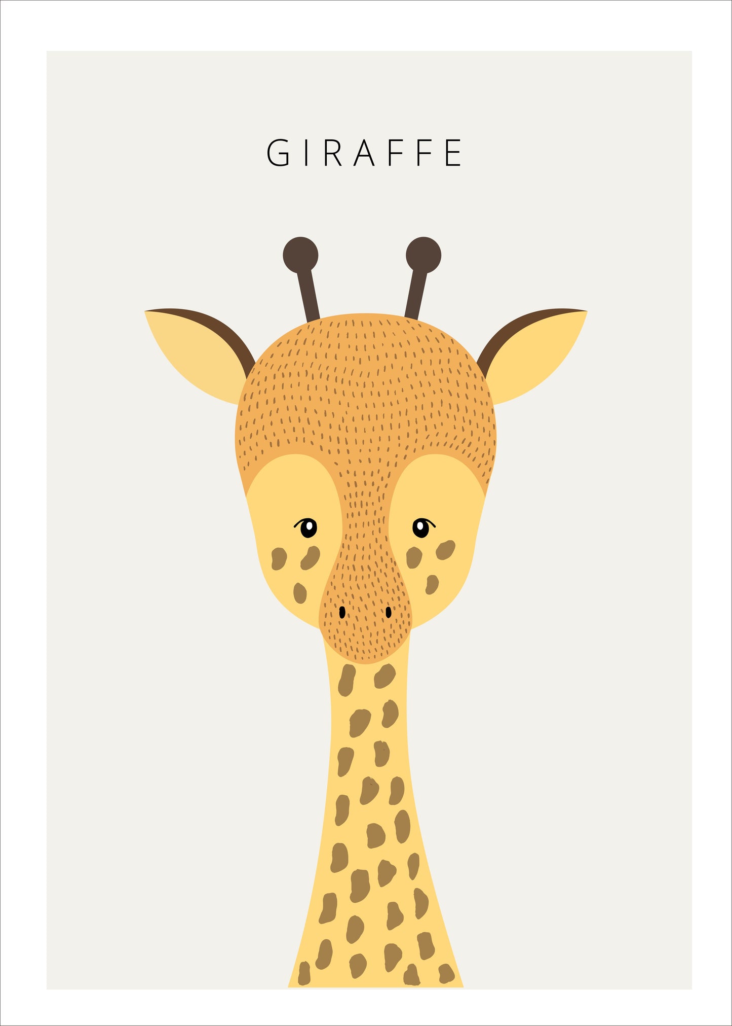 Dreamy Giraffe Canvas Painting