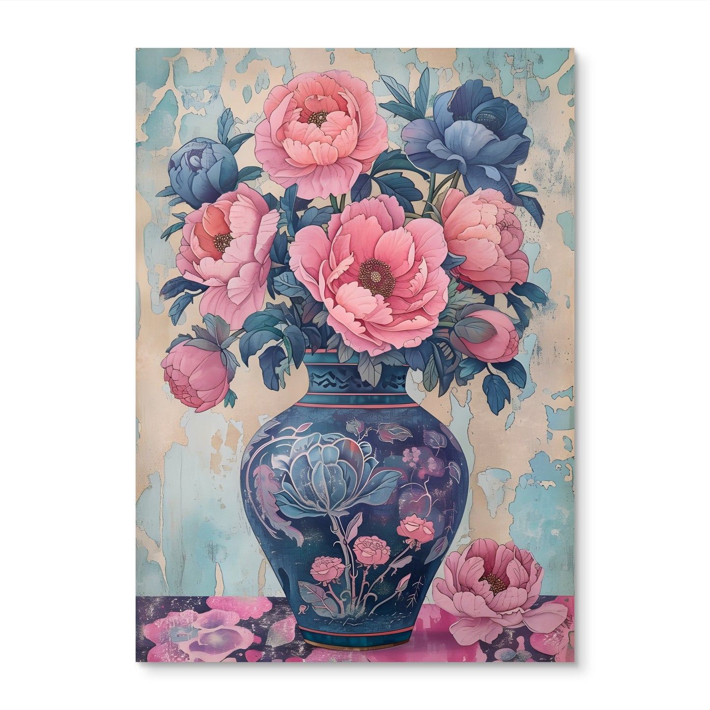 Vintage Roses Canvas Painting