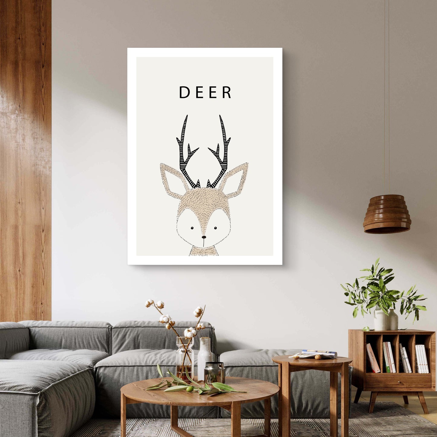 Gentle Deer Canvas Painting
