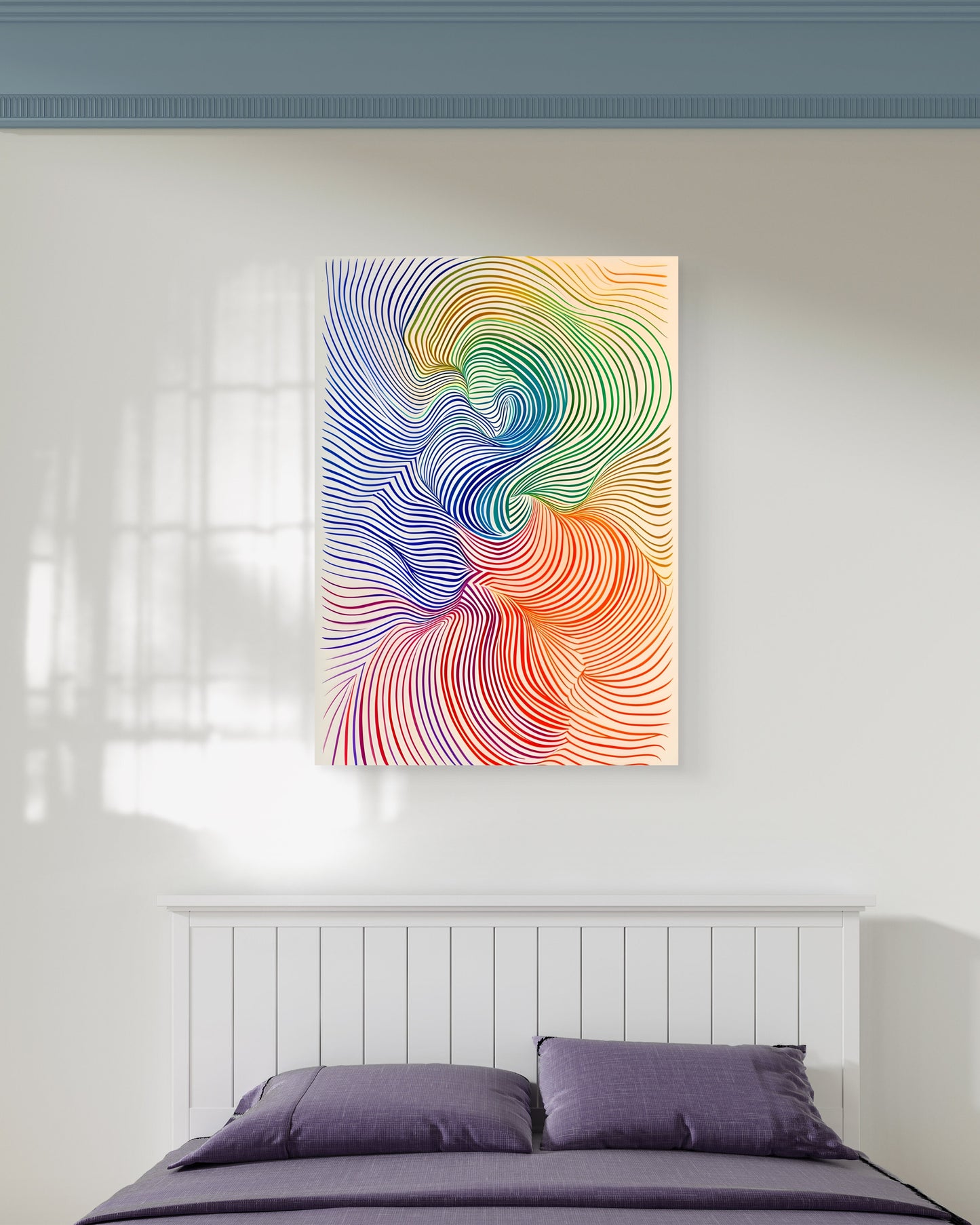 Rainbow Flow Canvas Painting