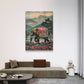 Elephant Walk Canvas Painting