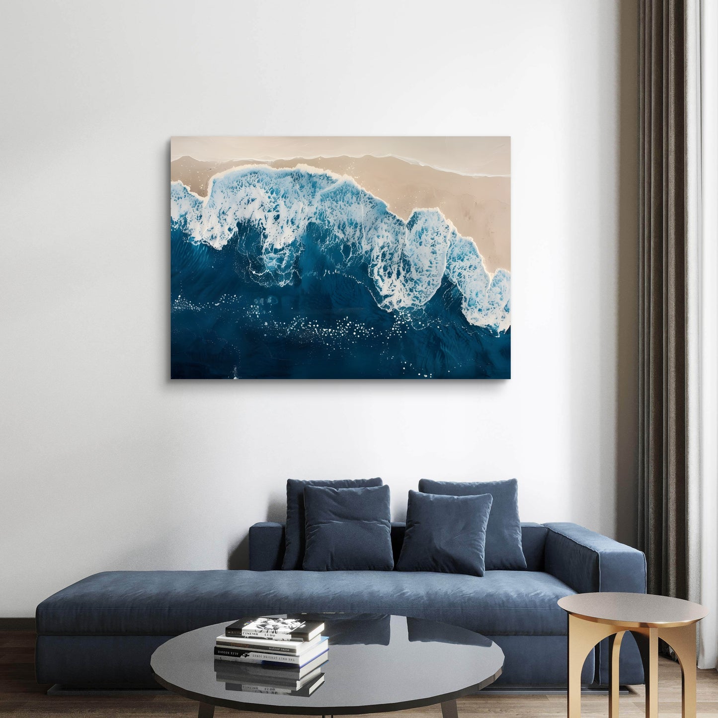 Snowy Peaks Canvas Painting
