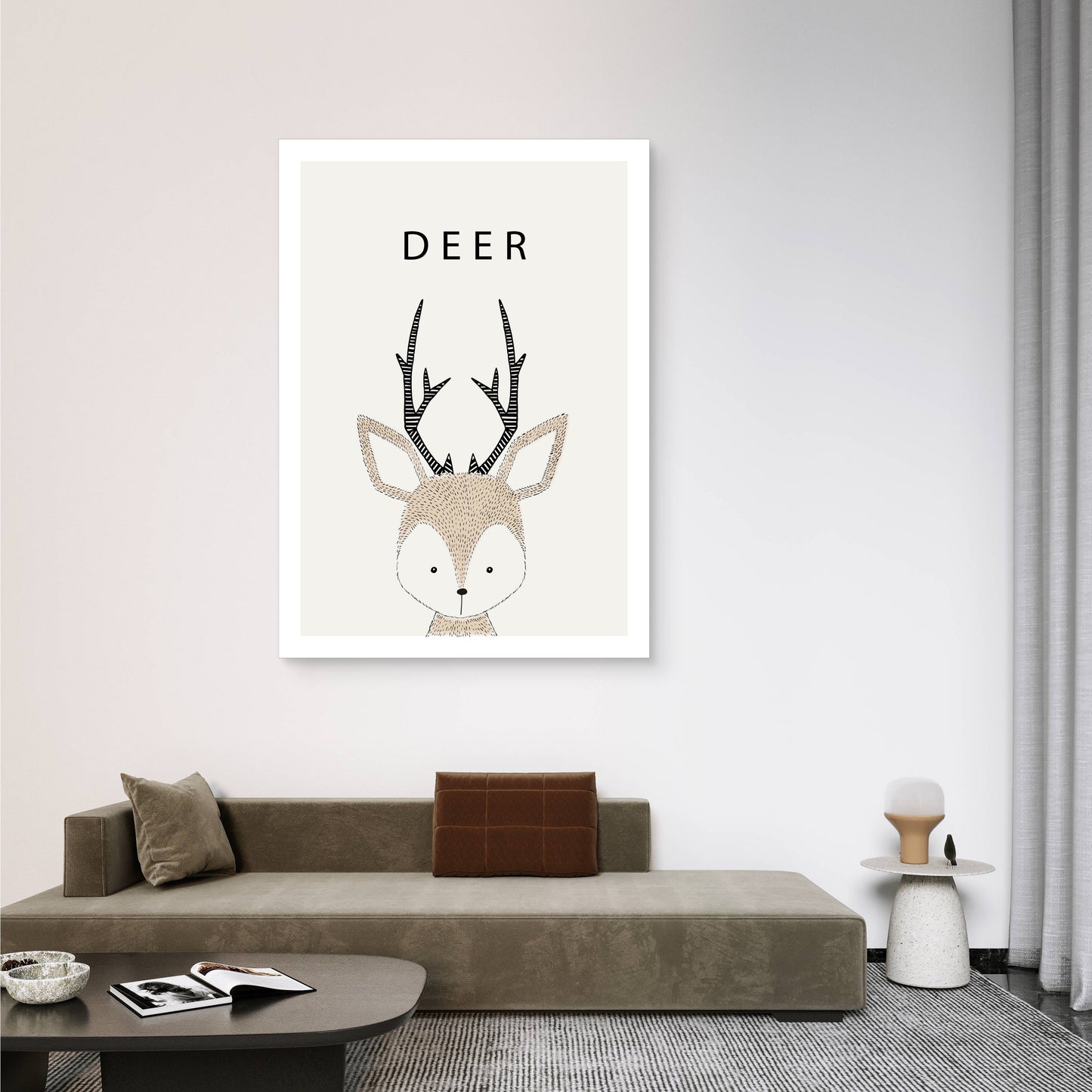 Gentle Deer Canvas Painting