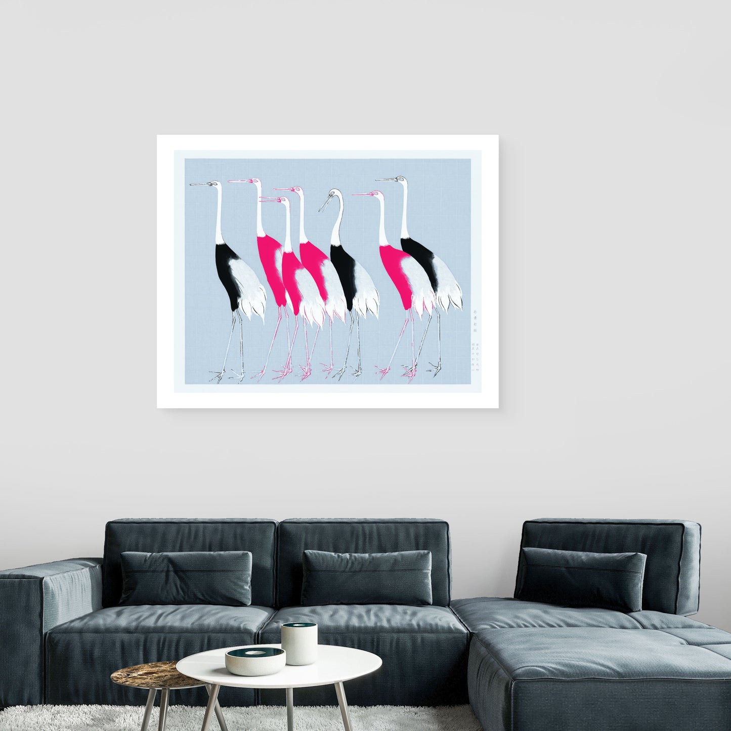 Pink Birds Canvas Painting