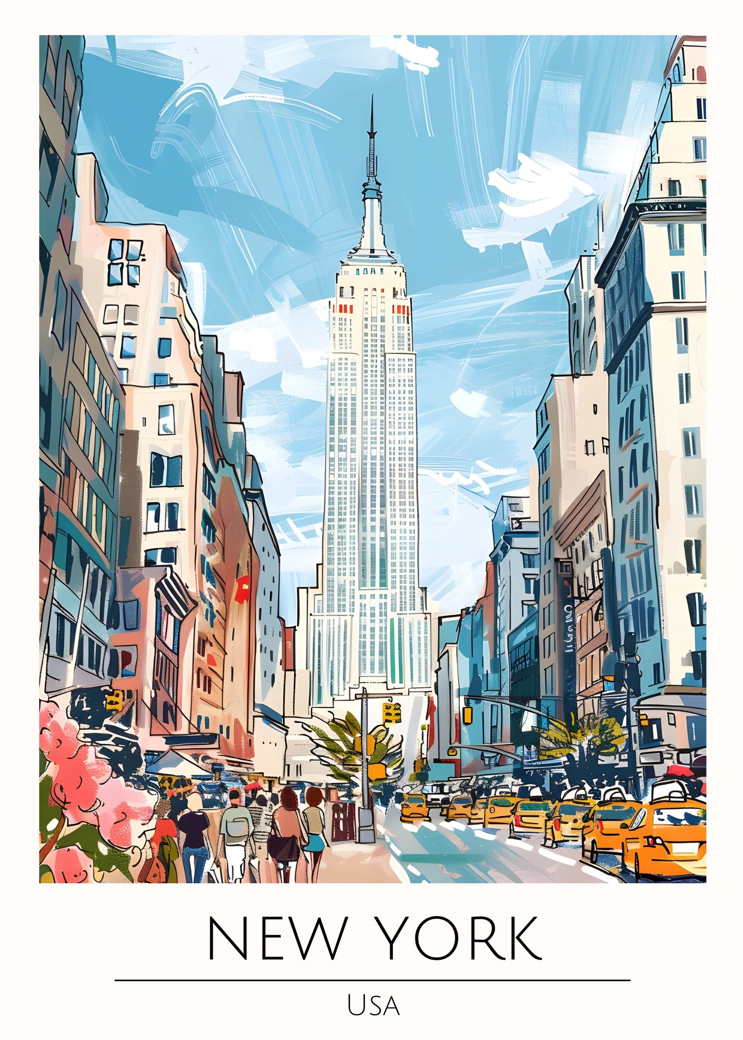 New York Mist Canvas Painting