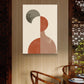 Terracotta Muse Canvas Painting