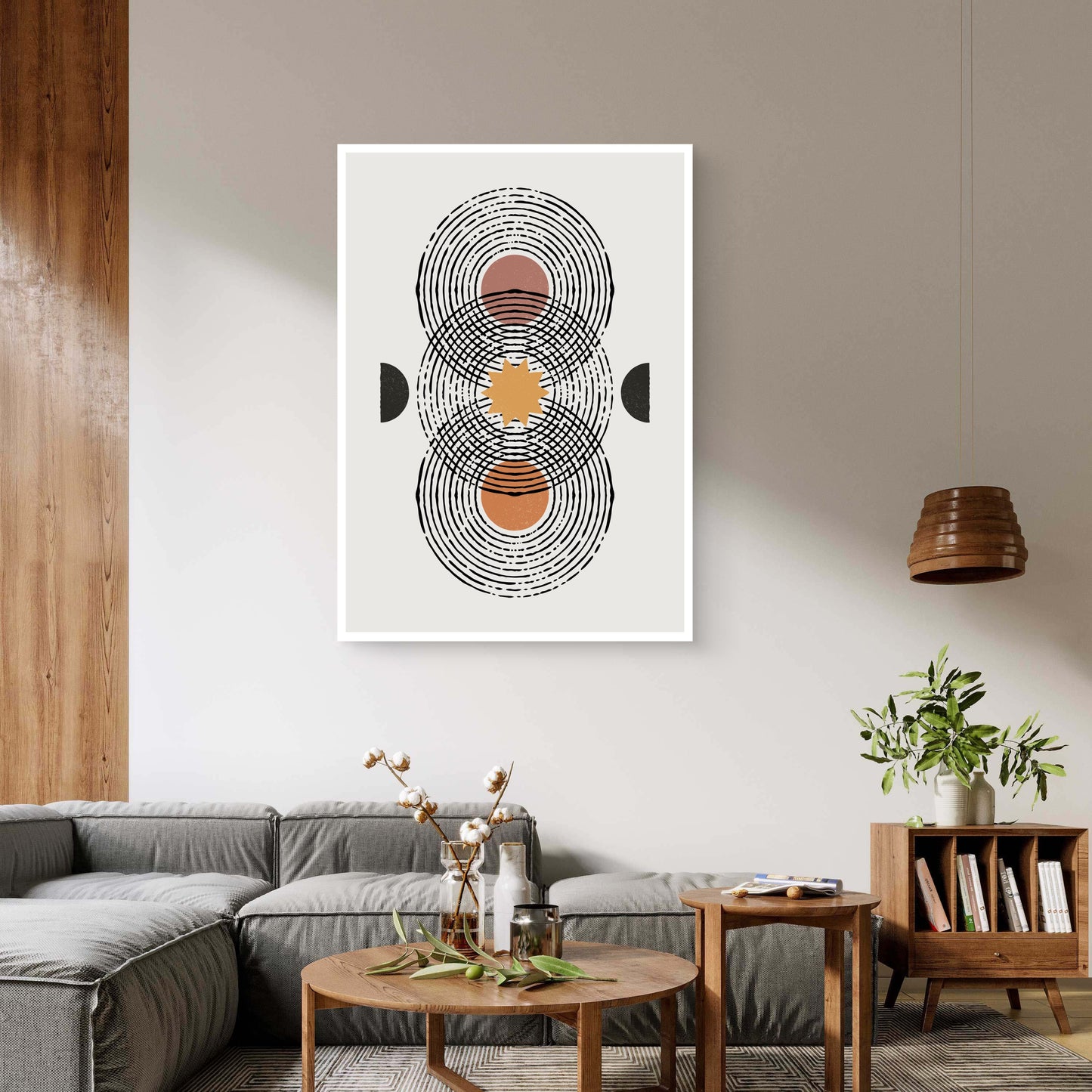 Tribal Rings Canvas Painting
