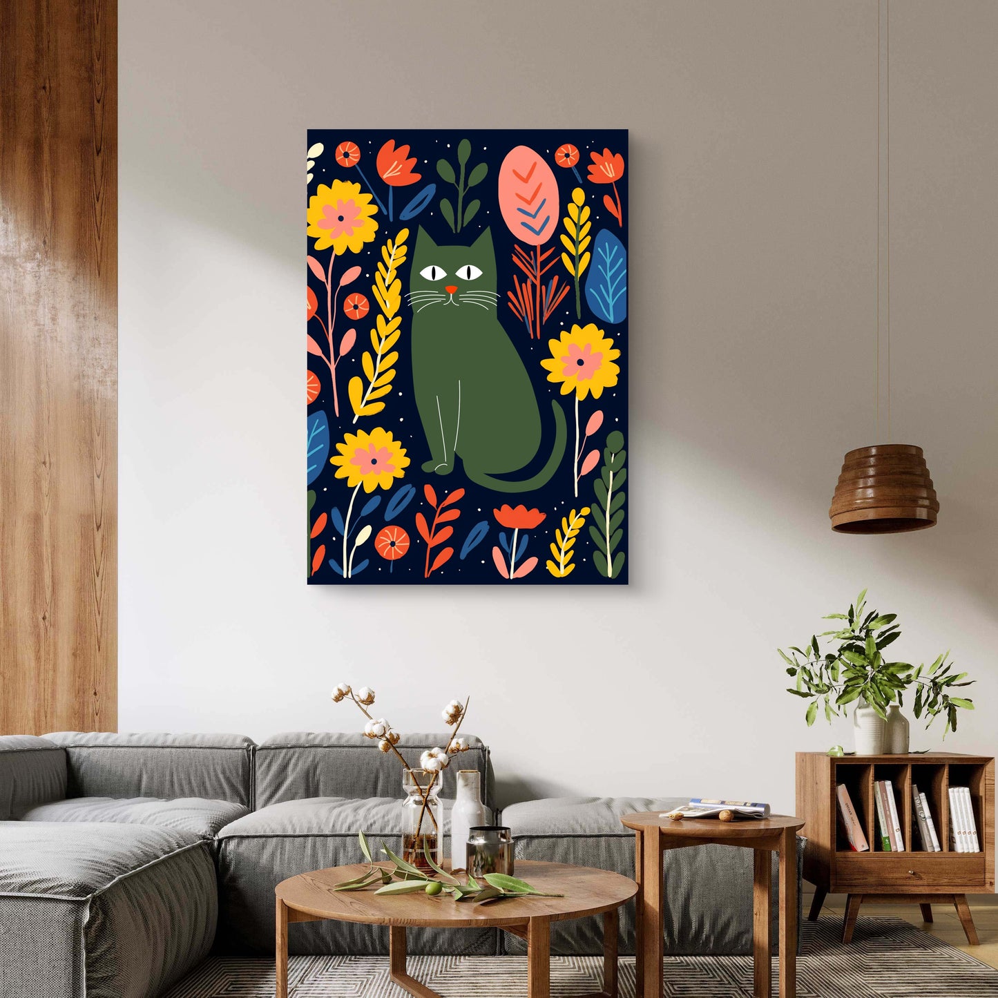 Midnight Jungle Canvas Painting