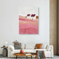 Pink Fields Canvas Painting