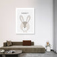 Sweet Rabbit Canvas Painting