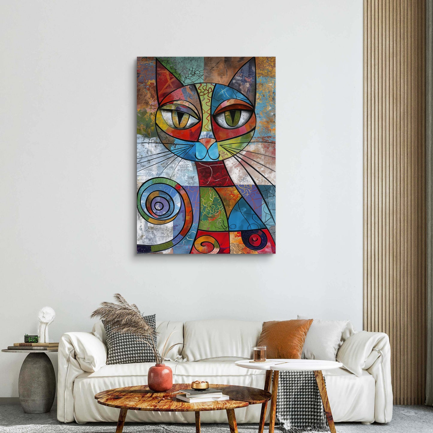 Cat Eyes Canvas Painting