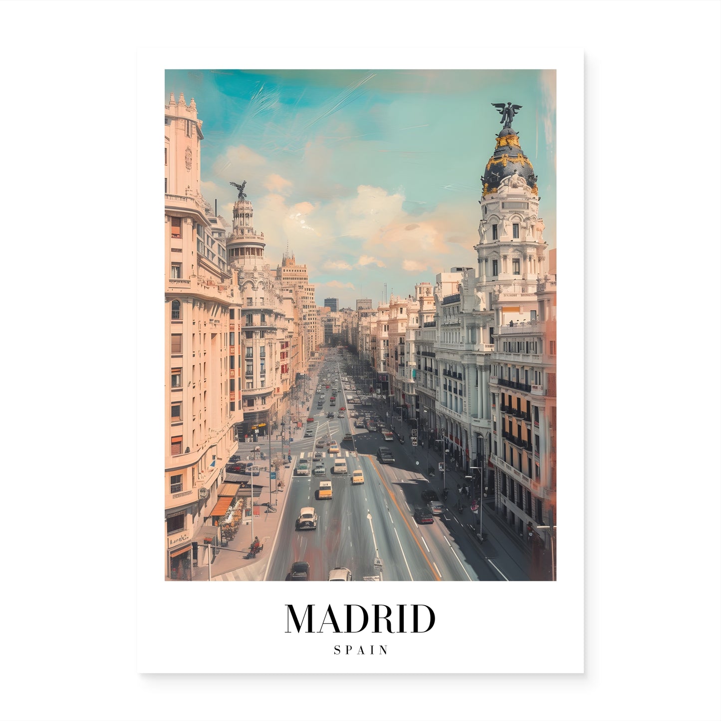 Madrid Morning Canvas Painting