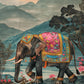 Elephant Walk Canvas Painting