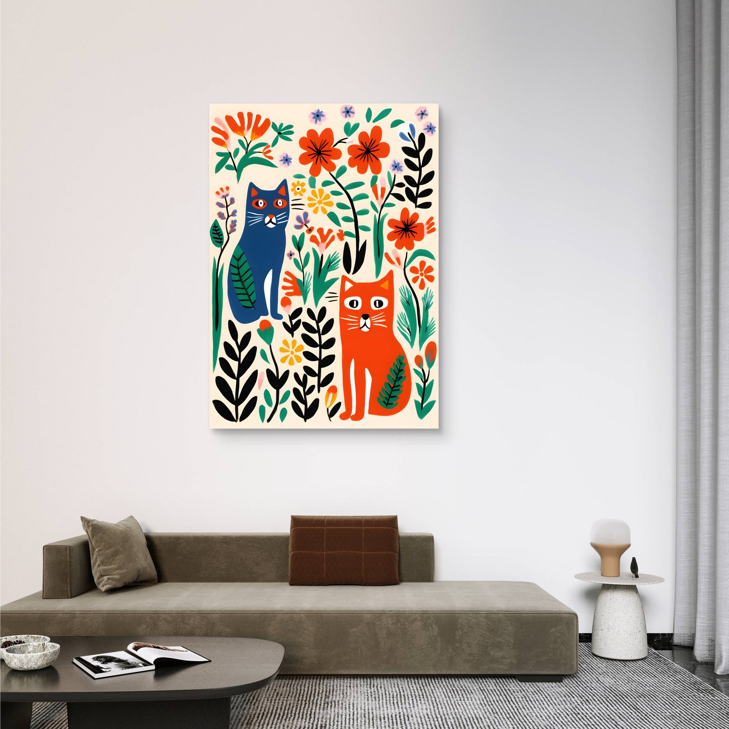 Tiger Bloom Canvas Painting
