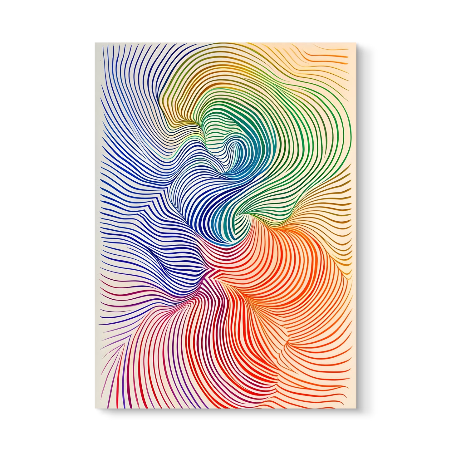 Rainbow Flow Canvas Painting