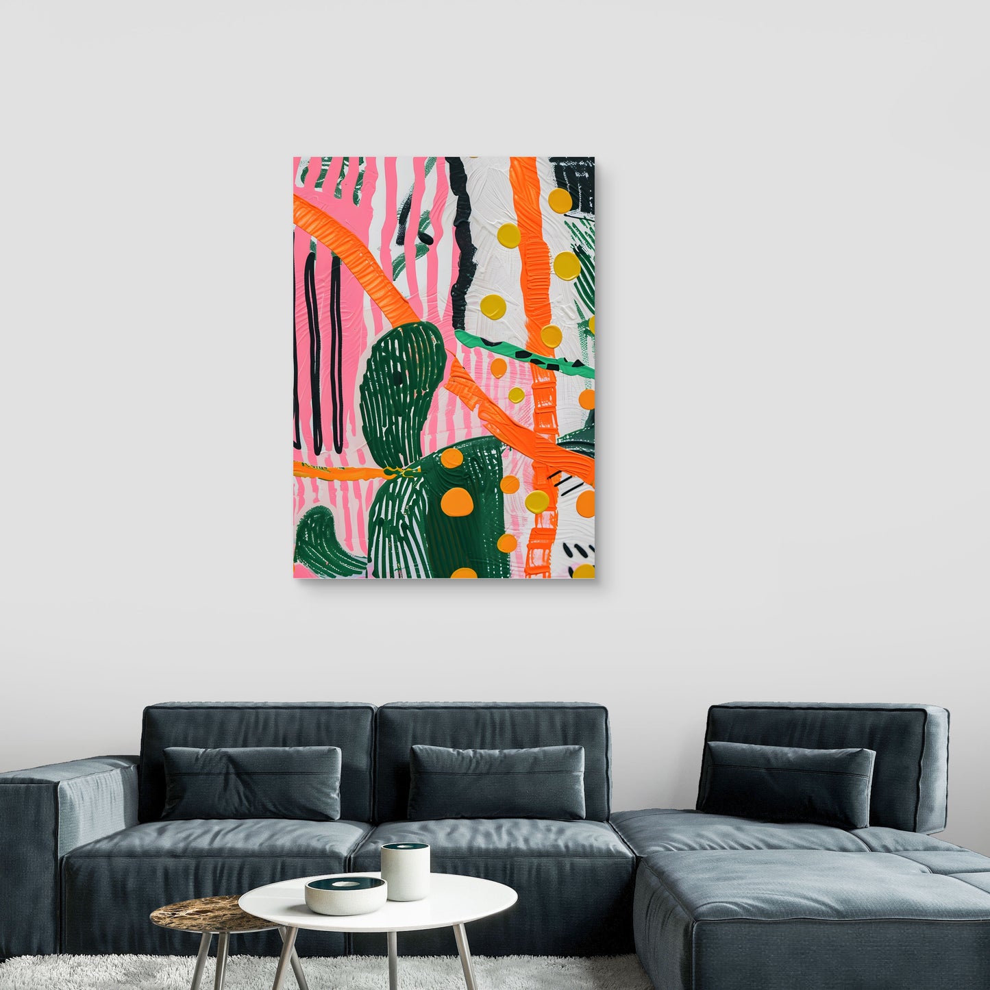 Wild Cactus Canvas Painting