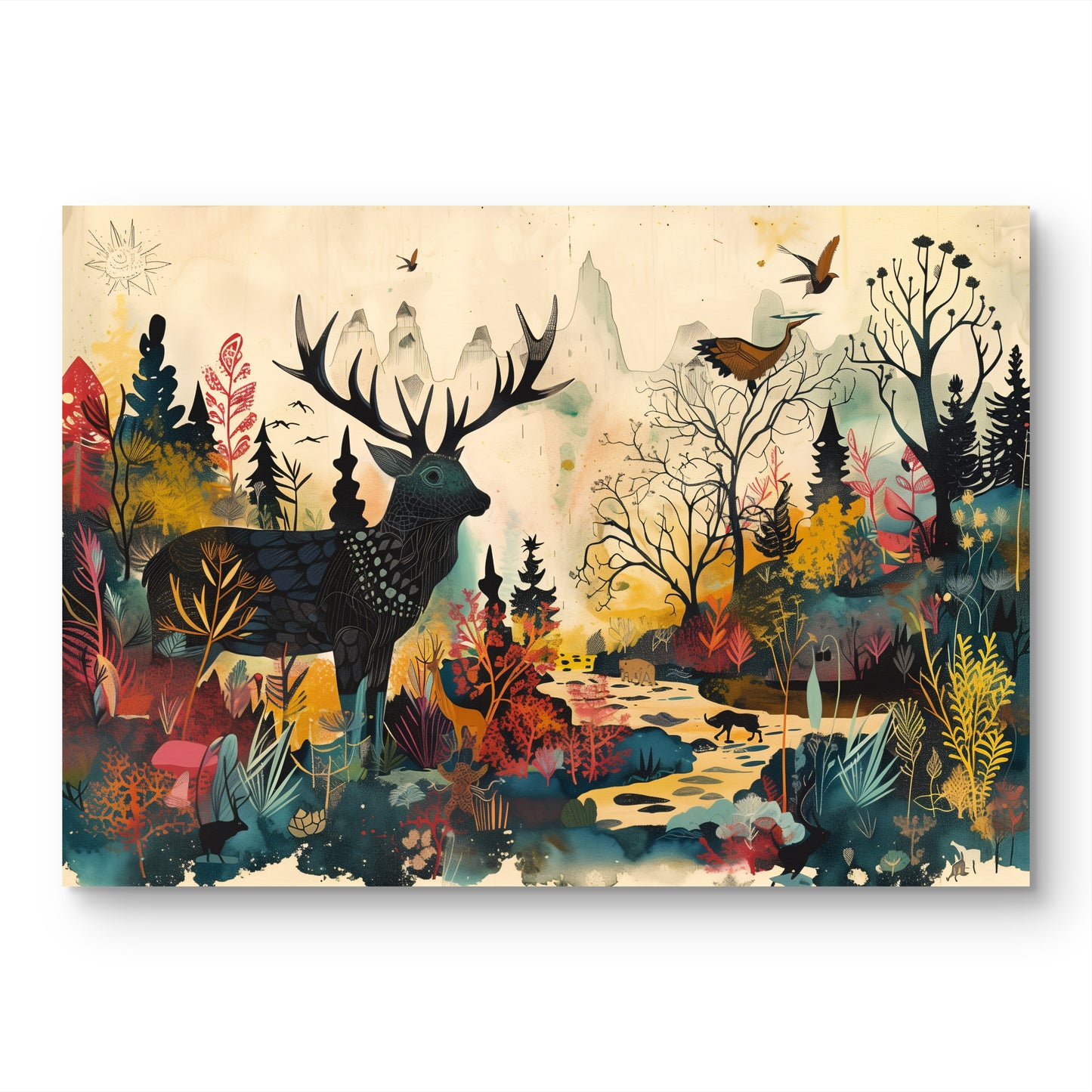 Wild Parade Canvas Painting