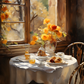 Autumn Table Canvas Painting