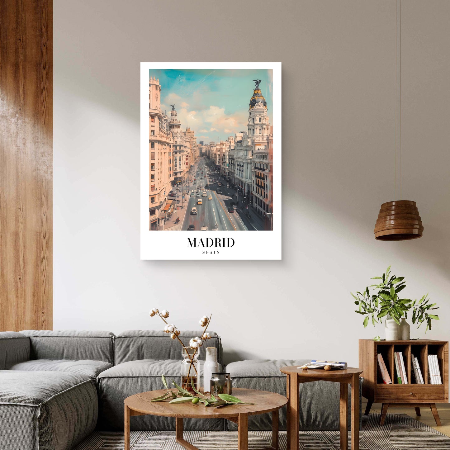 Madrid Morning Canvas Painting