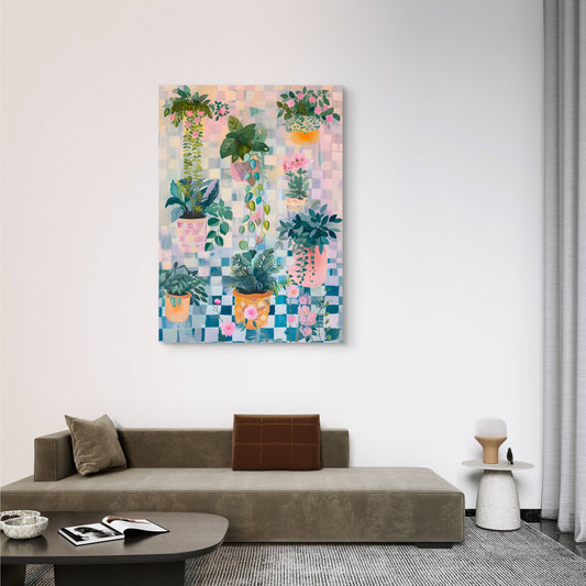 Secret Patio Canvas Painting