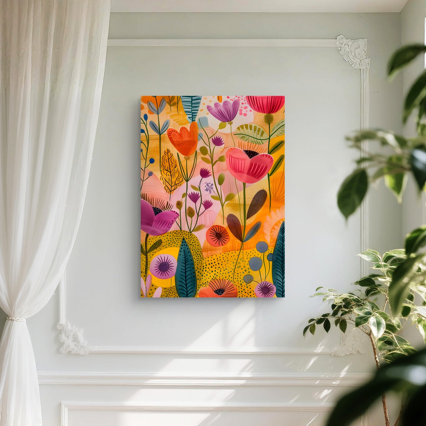 Floral Joy Canvas Painting
