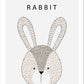 Sweet Rabbit Canvas Painting