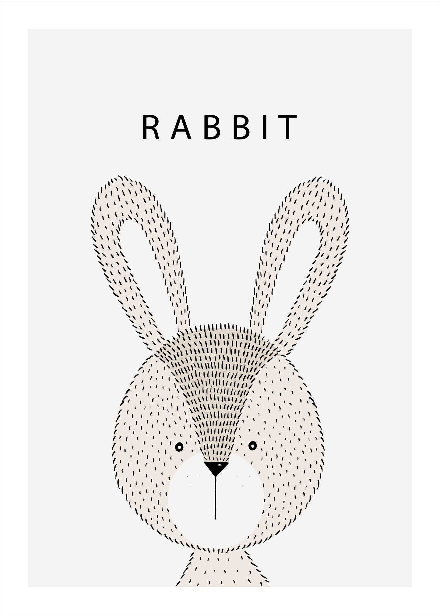 Sweet Rabbit Canvas Painting