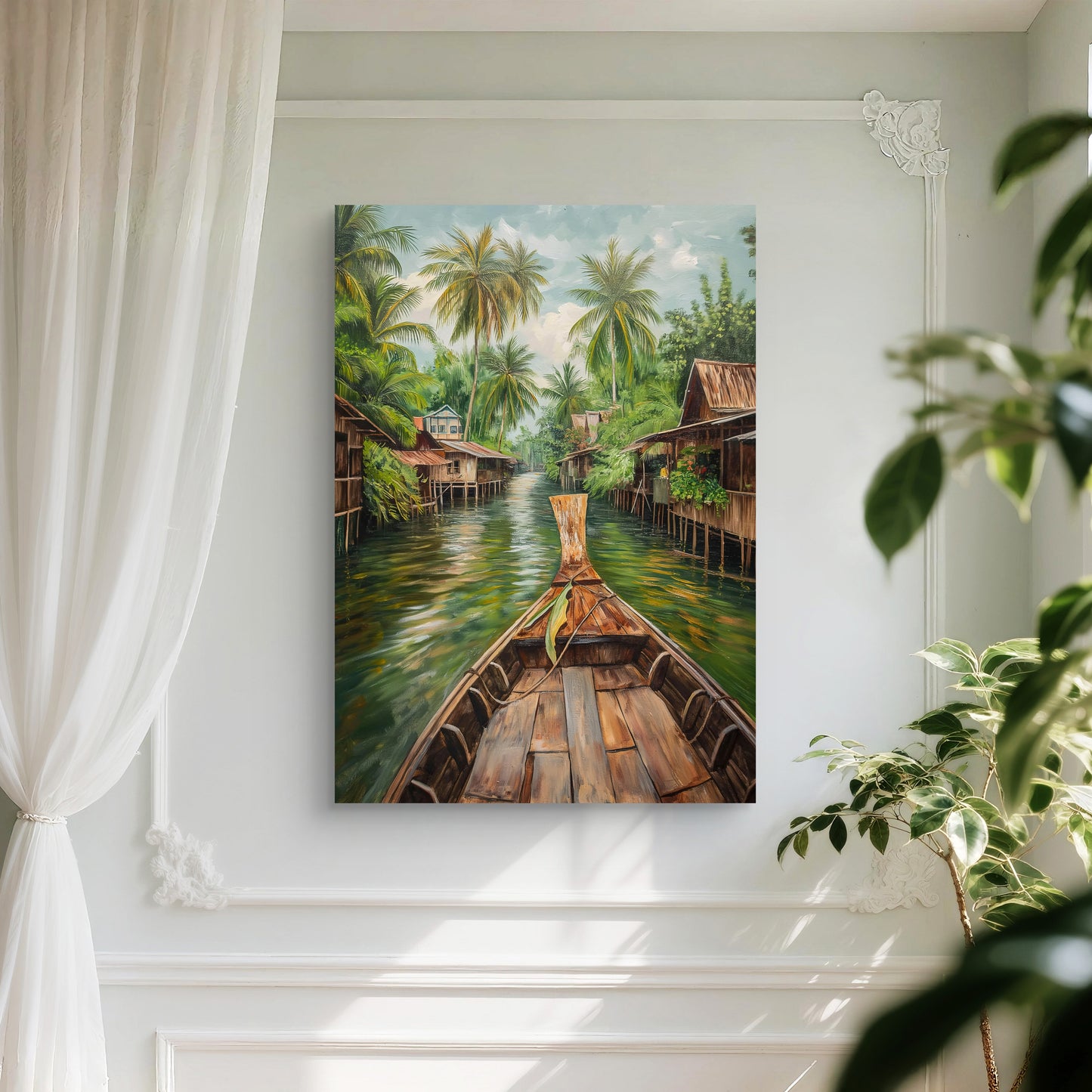 Forest Path Canvas Painting
