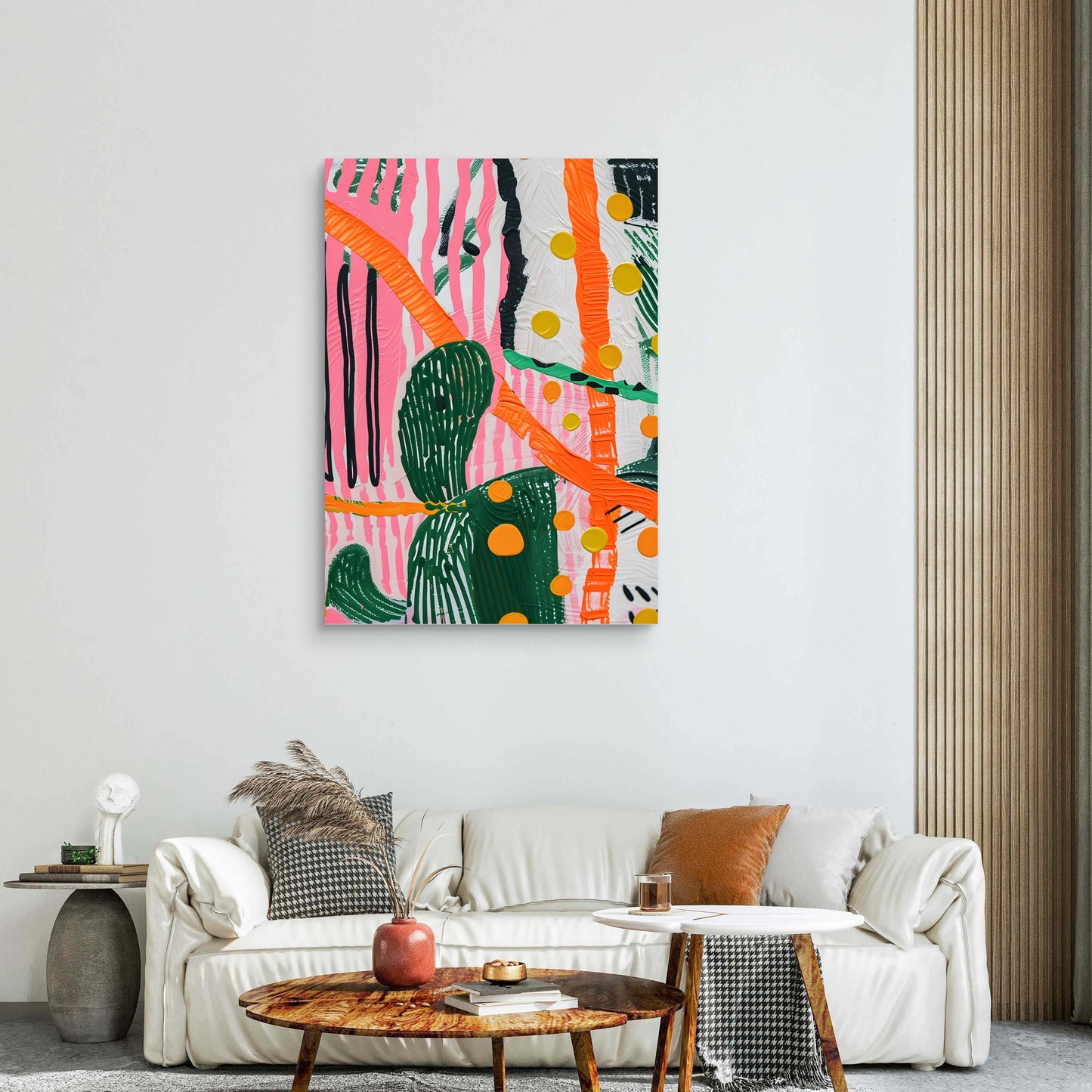 Wild Cactus Canvas Painting
