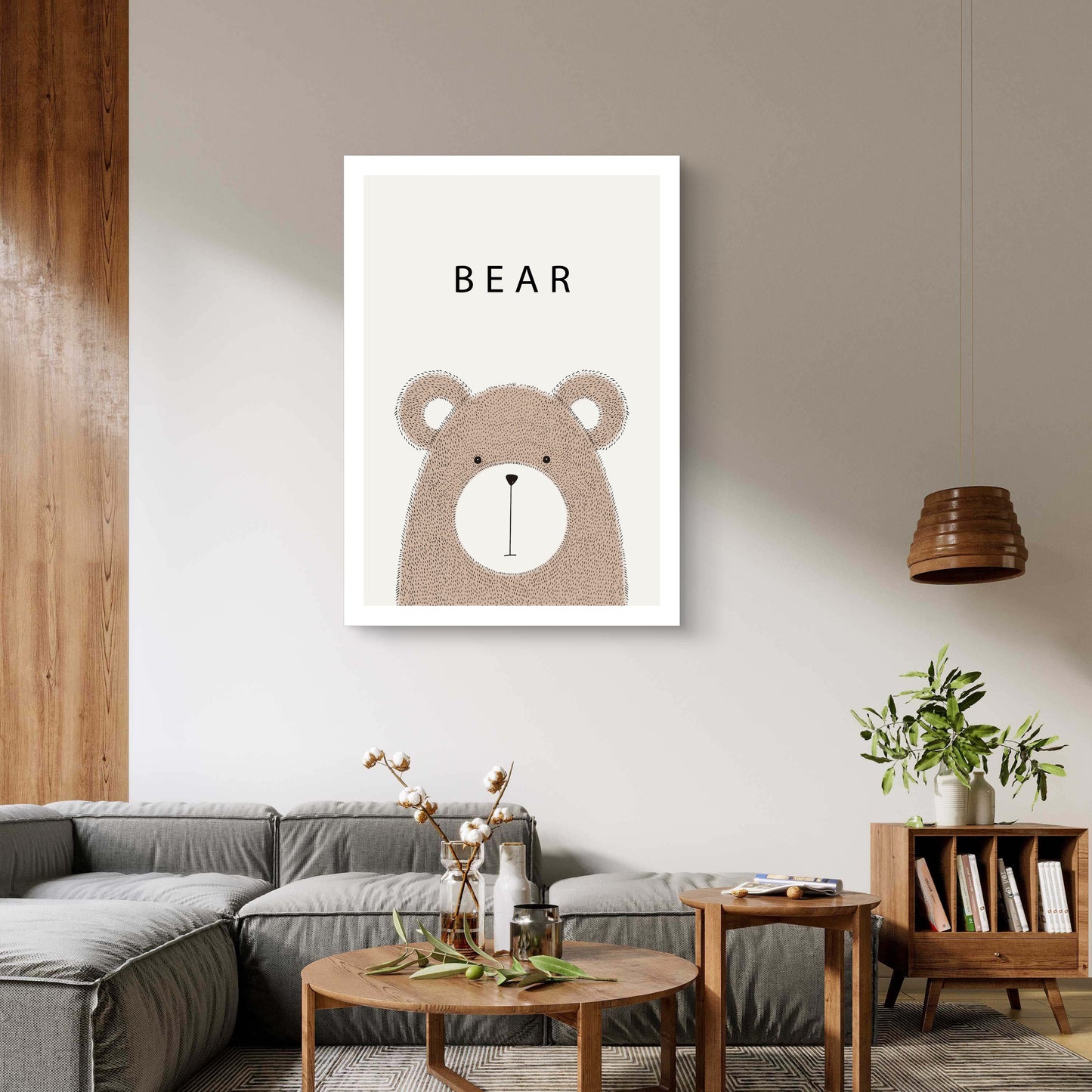 Tiny Bear Canvas Painting