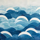 Blue Waves Canvas Painting