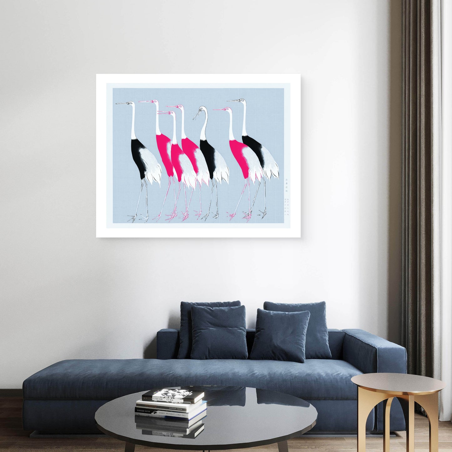 Pink Birds Canvas Painting