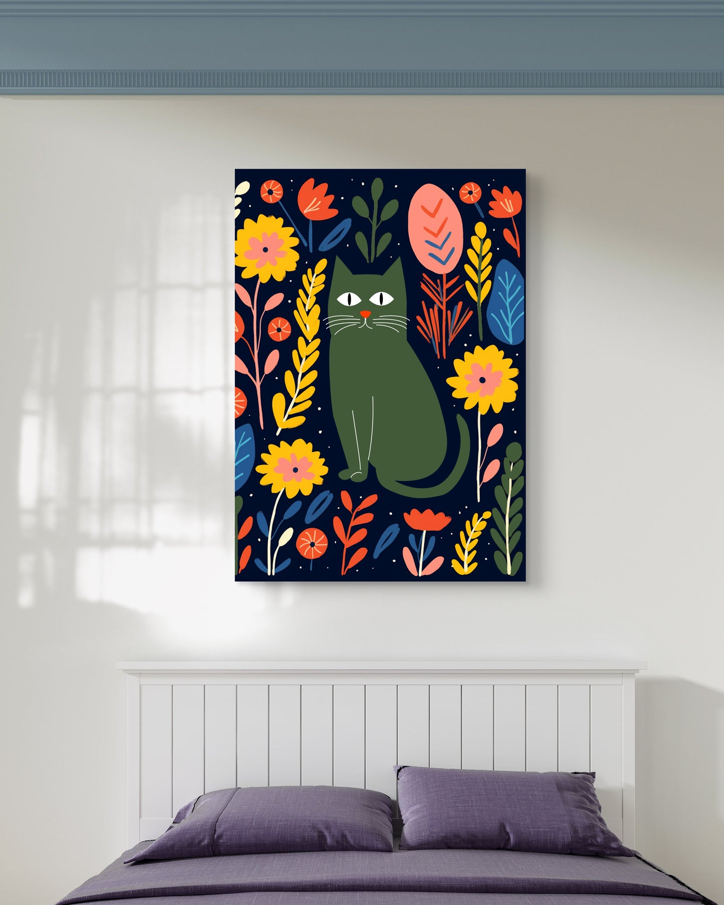 Midnight Jungle Canvas Painting