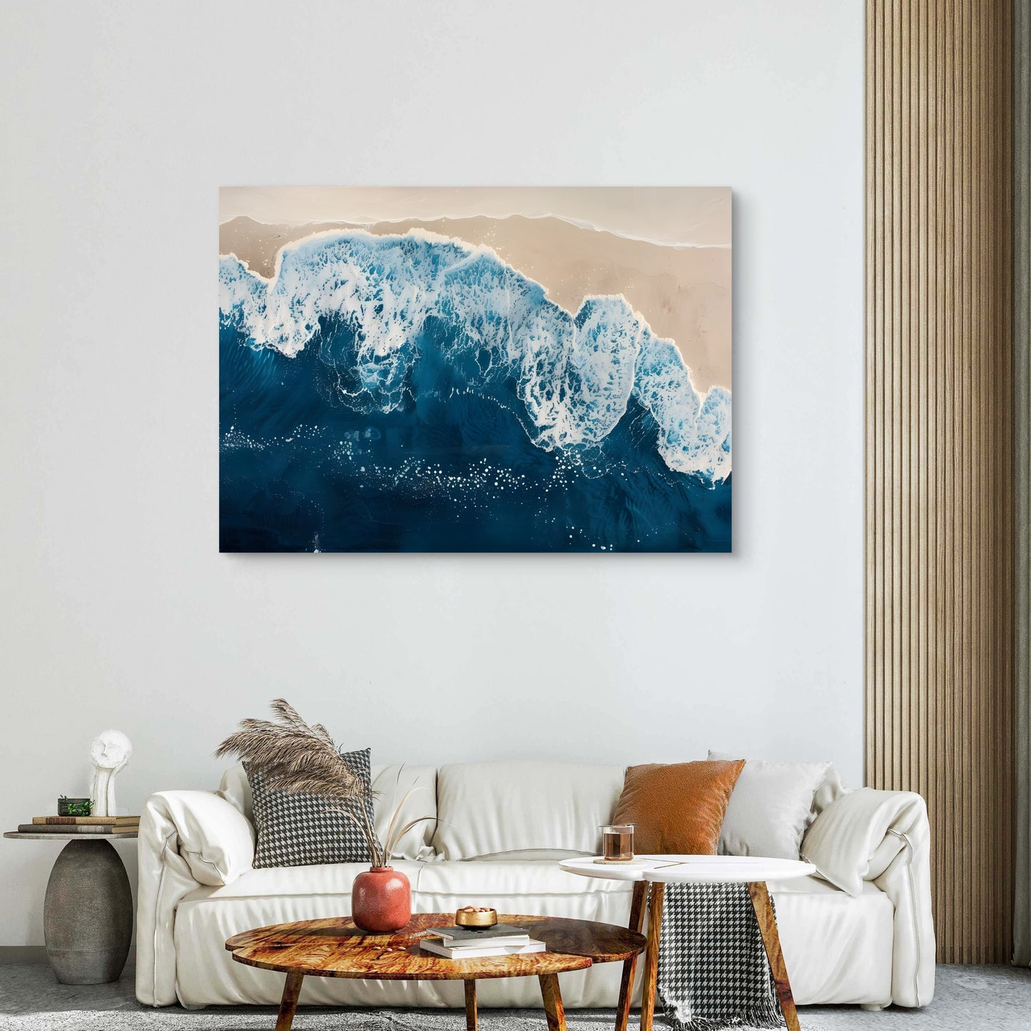 Snowy Peaks Canvas Painting