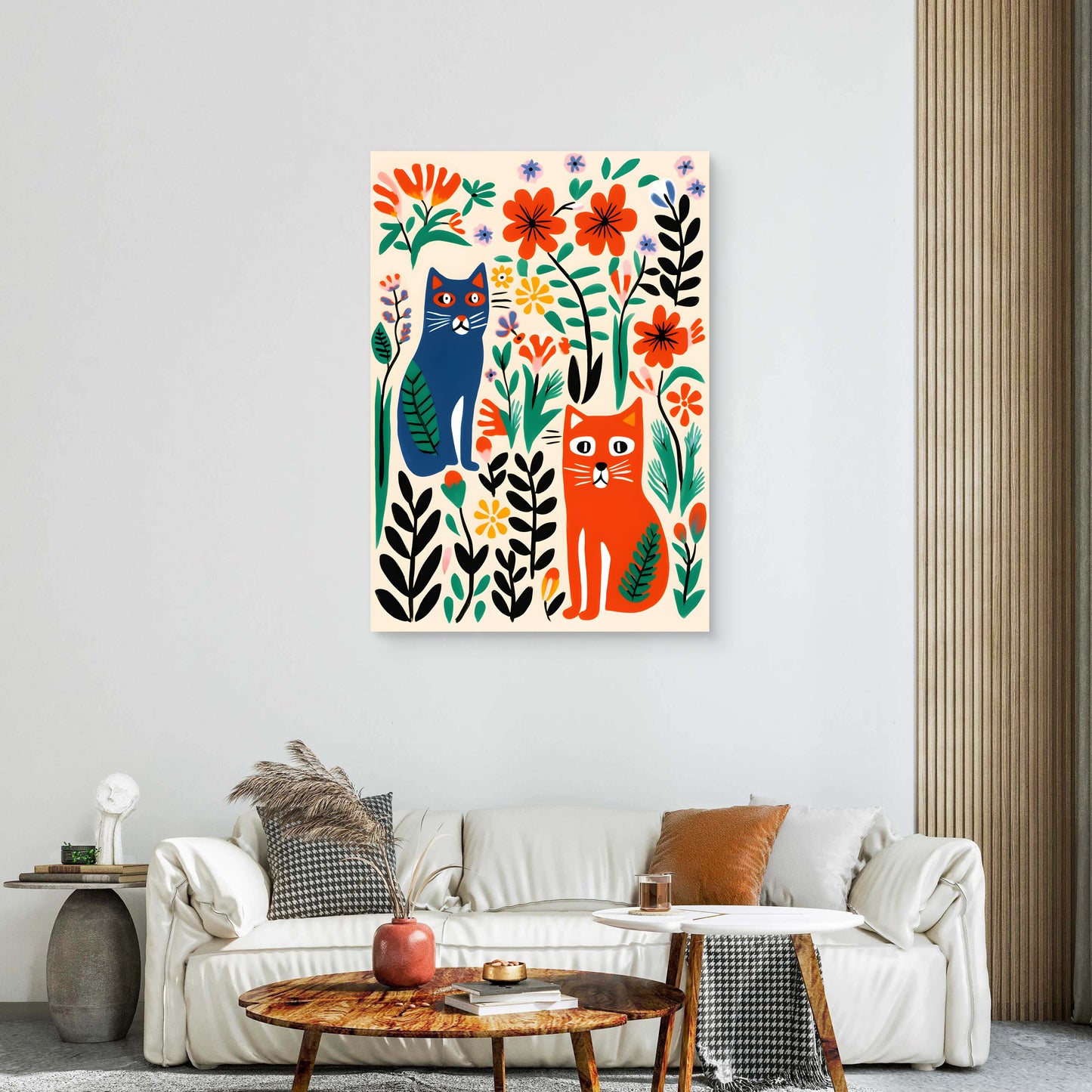 Tiger Bloom Canvas Painting