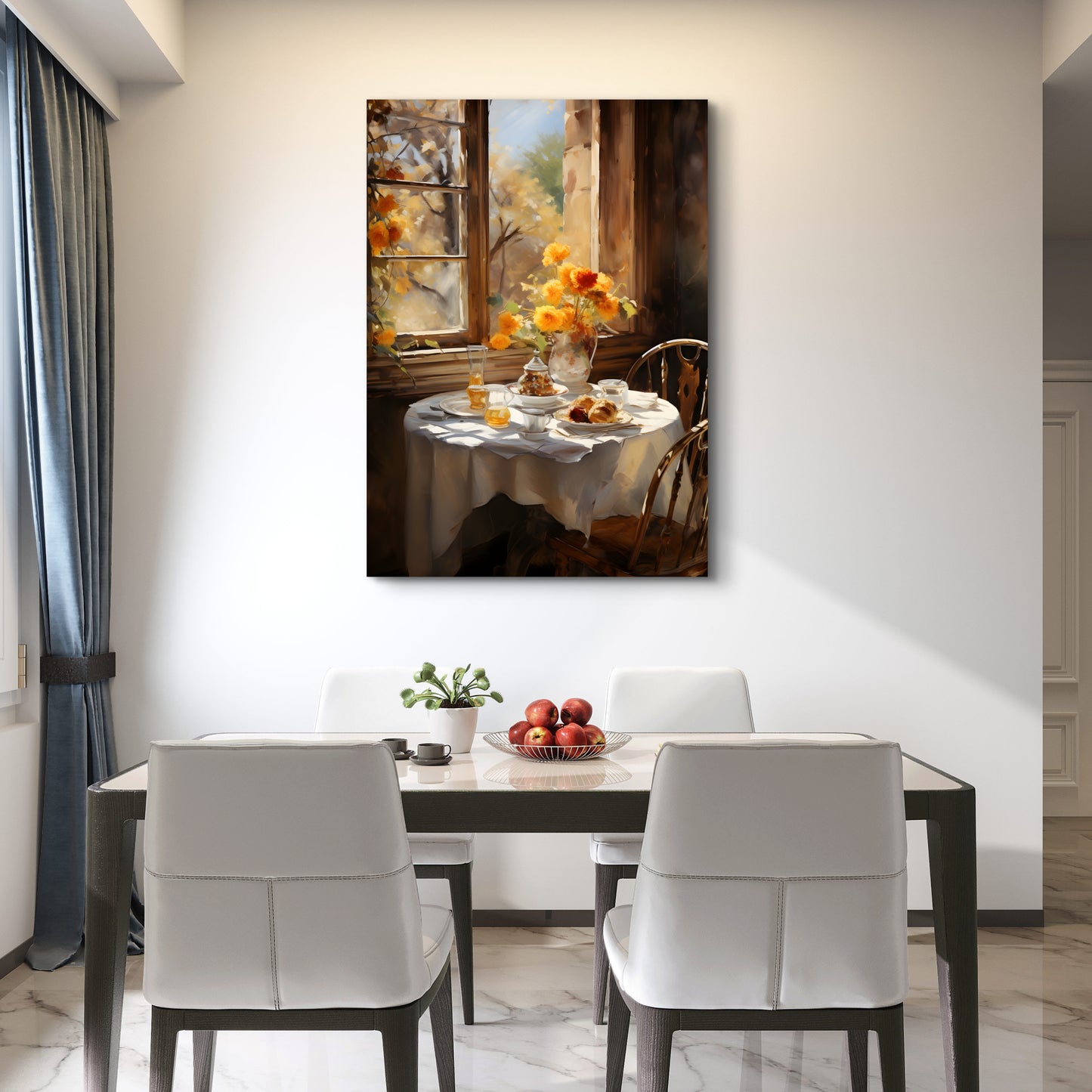 Autumn Table Canvas Painting