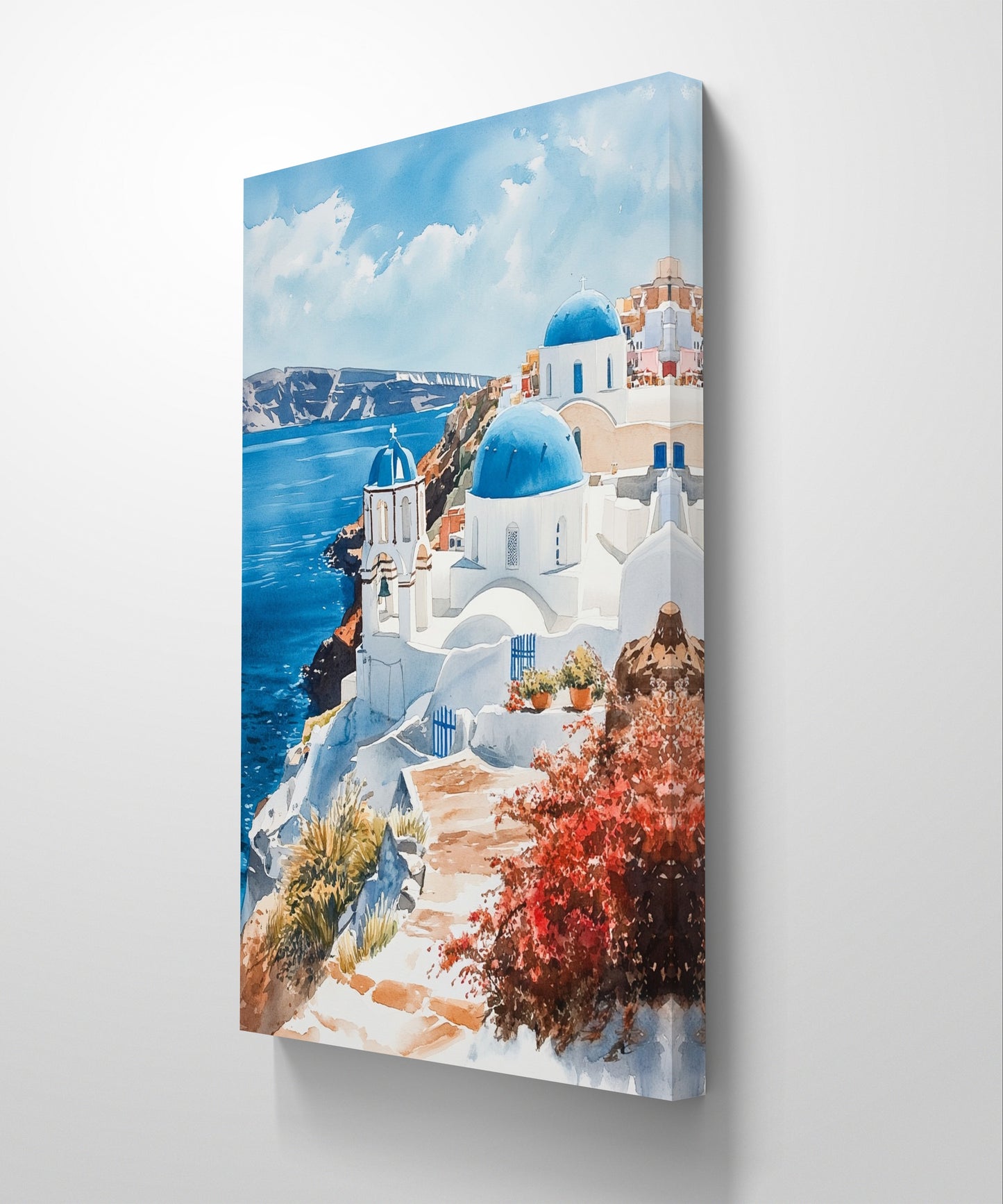 Santorini, Greece Canvas Painting