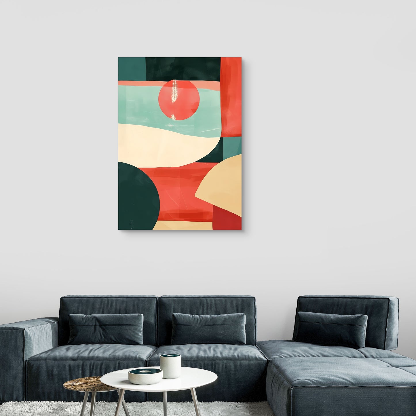 Retro Sunset Canvas Painting