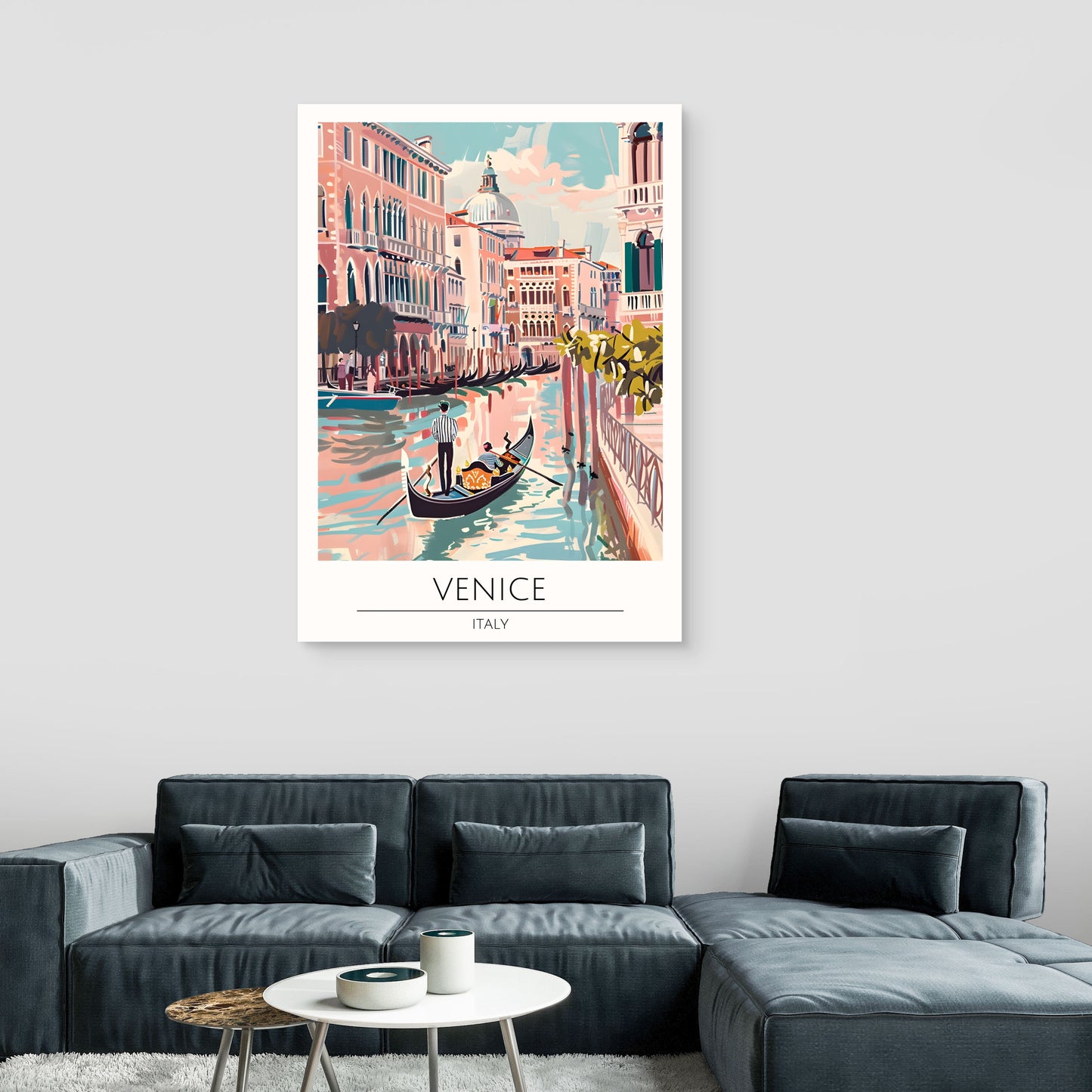 Venice Blush Canvas Painting
