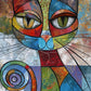 Cat Eyes Canvas Painting