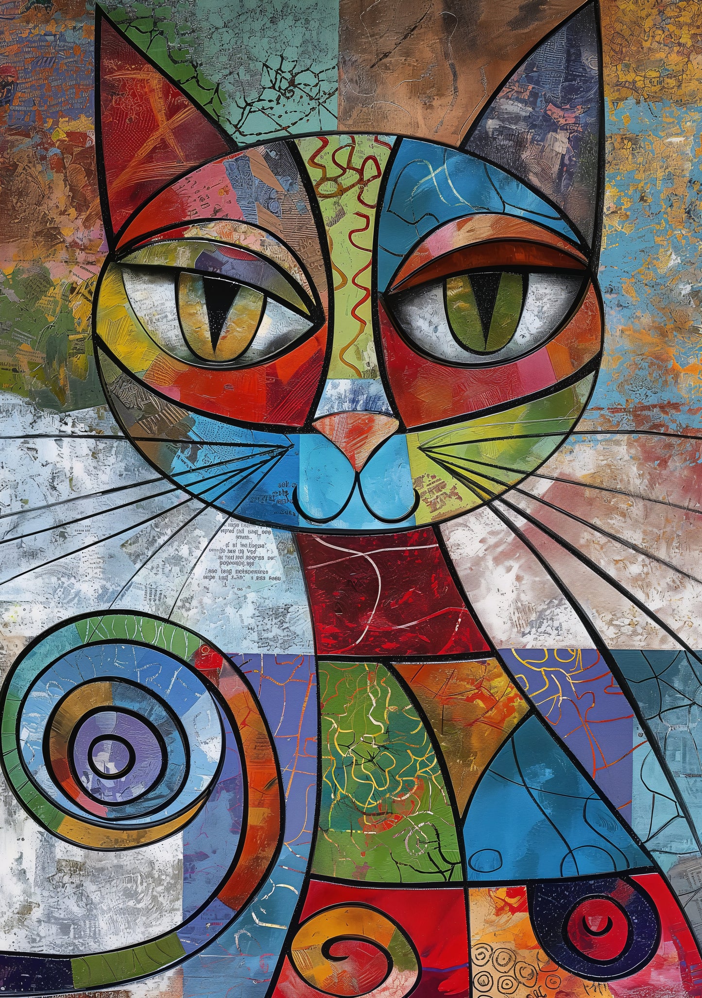 Cat Eyes Canvas Painting