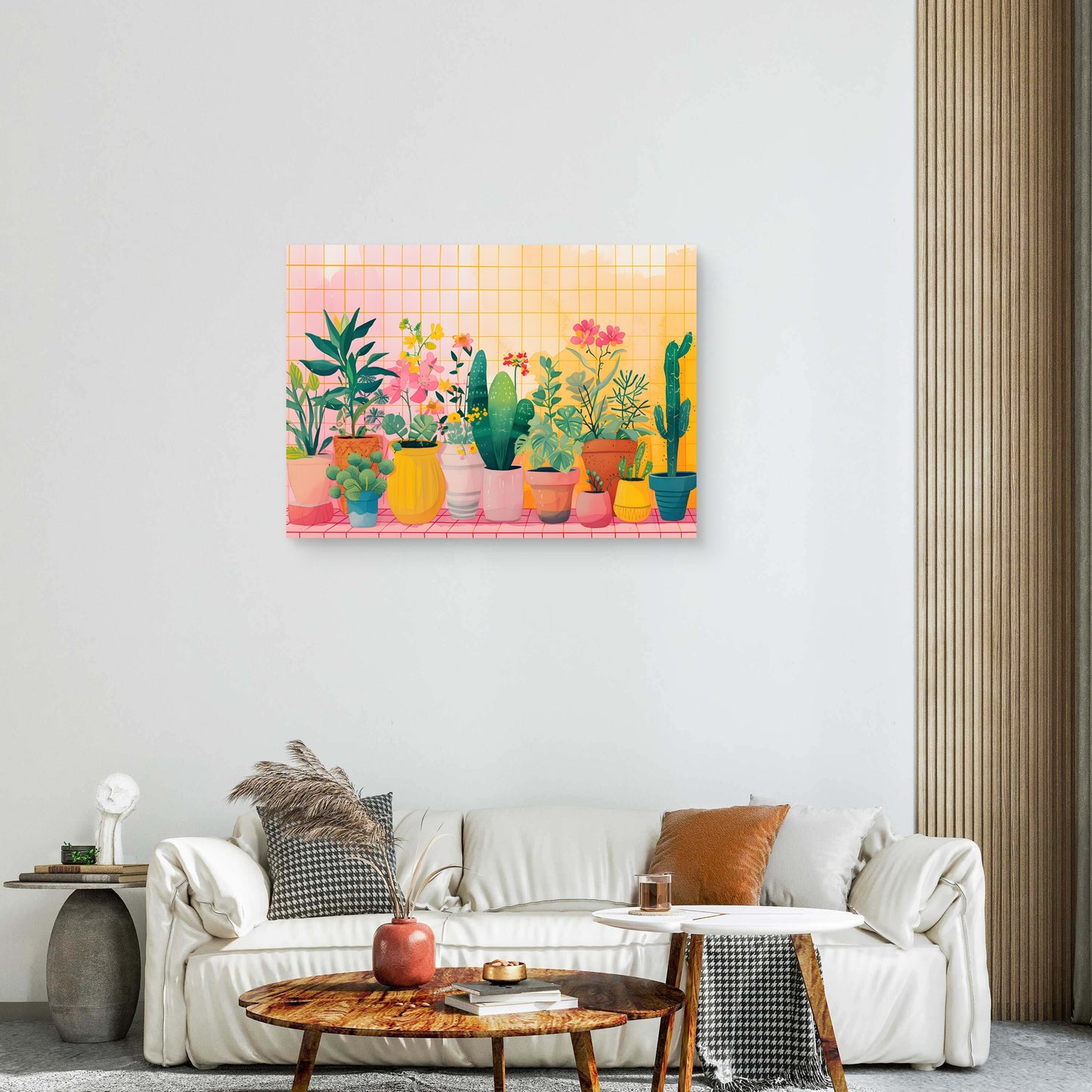 Plant Shelf Canvas Painting