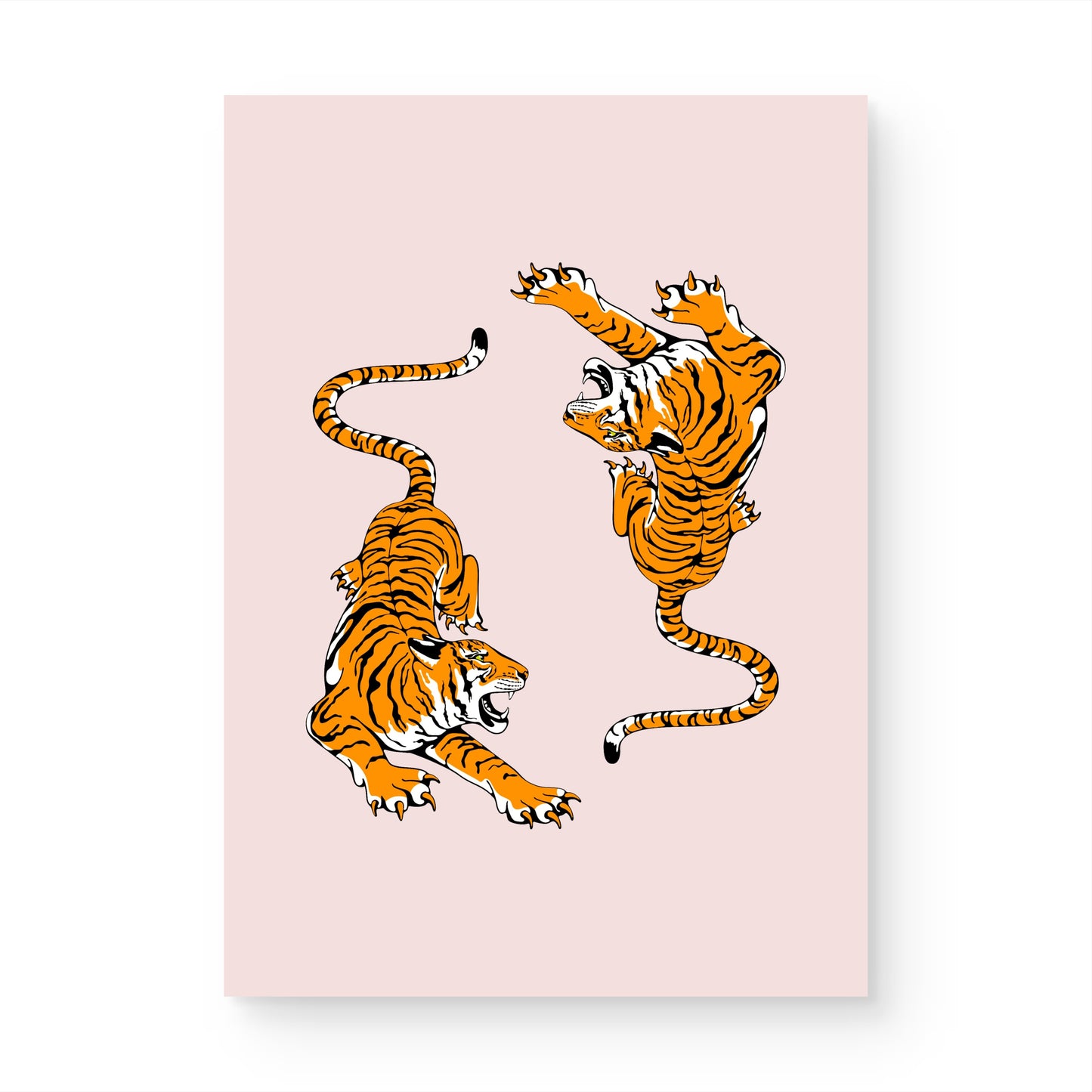 Golden Tigers Canvas Painting